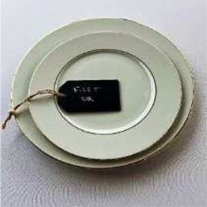 LocaBerry - Art de la table- Assiette gamme filet Or